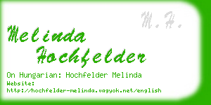 melinda hochfelder business card